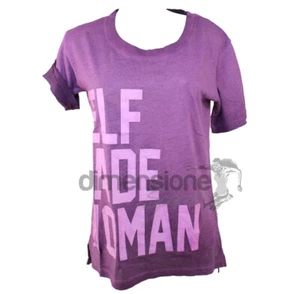 T-SHIRT MAGLIETTA DONNA DIMENSIONE DANZA VIOLA TG. S 42 SELF MADE WOMAN SHIRTS - Foto 1 di 2
