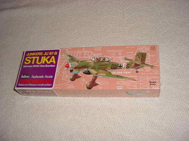 Guillows Junkers 87-B STUKA 16" Wood Flying Model Kit #508 ,1/32    (NISB) - Image 1 of 1