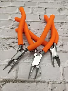 Gun Handle Pliers Round Flat & Side Cutter Plier for Jewelry Wires & Metal Work - Picture 1 of 9