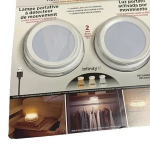InfinityX1 Motion Activated Light Anywhere USB type C Rechargeable 2PK - Picture 1 of 2