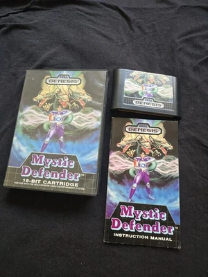 Mystic Defender (Sega Genesis, 1989) Complete CIB Case Manual Tested - Image 1 of 4