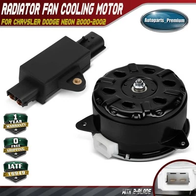 Motor de refrigeración del ventilador del radiador para Chrysler Dodge Neon 2000-2002 L4 2,0 L 5014577AA Foto 1 de 4