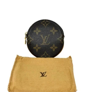 Louis Vuitton LV Monogram Porte Monnaie Round Coin Purse Pouch - Picture 1 of 6