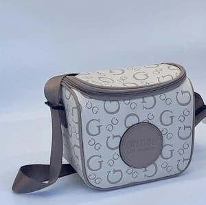 Guess Insulated Lunch Bag Rothenberg Travel Logo Taupe Brand New With Tags - Picture 1 of 9