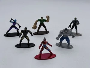 Jada Toys Nano Metalfigs Lot of 6 Marvel Die-Cast Figures Ironman Guardians 1.5" - Picture 1 of 8