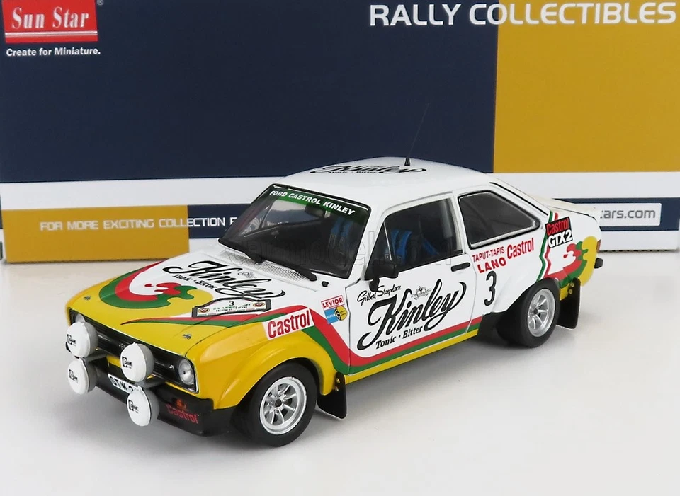 1/18 SUN-STAR - FORD ENGLAND - ESCORT RS1800 (night version) N 3 2nd RALLY 04664 - Immagine 1 di 1