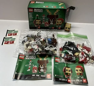LEGO BRICKHEADZ 40353 REINDEER ELF ELFIE SET INCOMPLETE WITH MANUAL & BOX - Picture 1 of 6