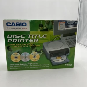 Casio Disc Title Printer CW-50 New NOS - Picture 1 of 5