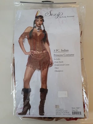 Leg Avenue Size M/L Indian Princess Costume Native American Corset Fancy Dress - Image 1 of 4