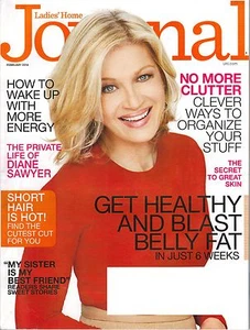 LADIES HOME JOURNAL Magazine February 2014 Diane Sawyer Health Beauty Clutter - Picture 1 of 1