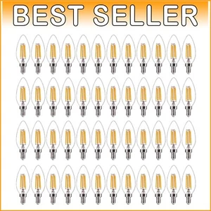 Long Lasting 48 Pack of Soft White E12 LED Bulbs for Home & Business - Picture 1 of 11