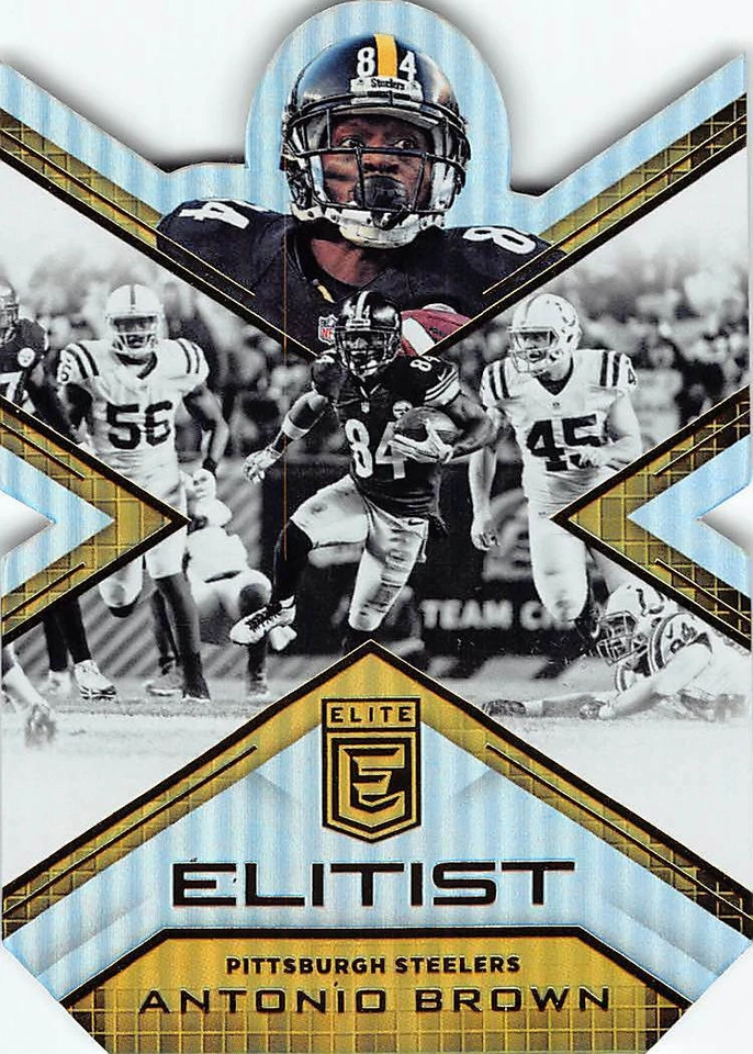 2016 Panini Elite Antonio Brown Elitist Die-Cut Insert #EL-AB NM/MT STEELERS - Image 1 of 2