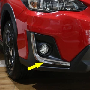 Se adapta a Subaru Crosstrek / XV 2018-2020 Cromo Faro Antiniebla Frontal Cejas Cubierta Decoración - Imagen 1 de 9