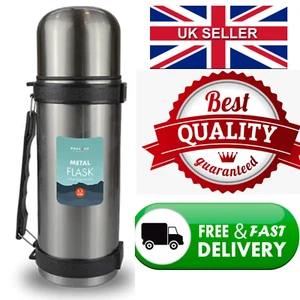 Metal Flask with Handle 1.1L Procamp Insulated for Double-Wall for Hot and Cold - Picture 1 of 11