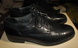 Zapatos con cordones de cuero negro NUNN BUSH talla 9M - Imagen 1 de 7