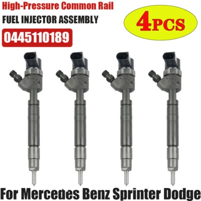 4x Diesel Fuel Injector 0445110189 A6110701687 0500803AA For Mercedes-Benz Dodge - Image 1 of 4