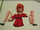 VINTAGE DOLL HEAD LEG & ARMS MAKING PARTS REPAIR REMCO RED HAIR ANNIE