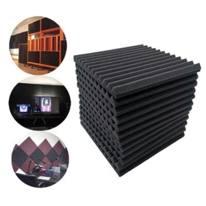 Studio Acoustic Foam SoundProofing Acoustic Wall Panels Tile Wedges 30x30x2.5cm - Picture 1 of 12