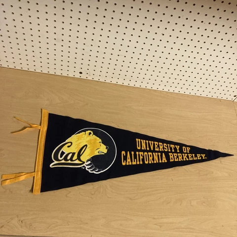 Cal UC Berkeley Bears NCAA BASKETBALL COLLEGIATE VINTAGE RETRO WOOL PENNANT Cover