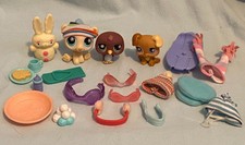 LITTLEST PET SHOP WINTER SET with Polar Bear, Owl, Dog Snowflake Eyes