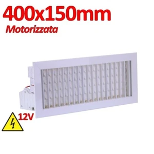 Bocchetta Griglia di Mandata 400x150 Motorizzata di colore Bianco doppio filare - Imagen 1 de 2