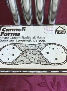 VINTAGE HOAN CANNOLI FORMS - SET OF FOUR - Picture 1 of 9