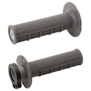 Odi V2 Half Waffle MX Lock-On Grips Graphite For SUZUKI RMZ250 2004-2022 - Picture 1 of 4