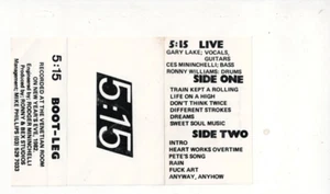 5:15 Boot-Leg Live Cassette 80s AUSSIE MOD - Picture 1 of 2