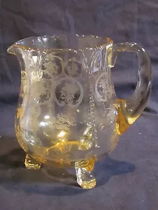 Heisey Formal Chintz Sahara Pitcher with Dolphin Feet - Picture 1 of 1