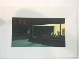 Edward Hopper Litografia off set cm 57x38 firma su lastra certificata - Imagen 1 de 11