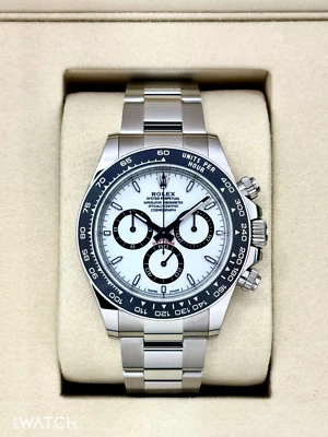 NEW 2025 Rolex Cosmograph Daytona 40mm 126500LN Stainless Steel White Panda Dial - Image 1 of 4