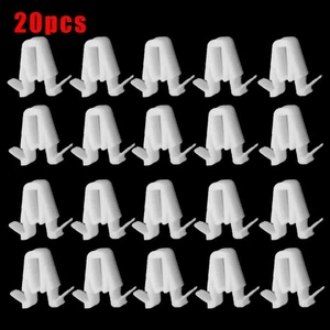 12.4mm Clips 20pcs Plastic White #67771-58010 Door & Garnish Moulding New - Picture 1 of 6