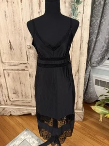 Commando Black slip /undergarment dress with lace details. Size M. Minimalist - Picture 1 of 8