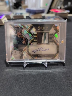 2023 Panini Select - Rookie Jersey Auto Harry Ford #PJA-HF Cracked Ice Prizm/23 - Image 1 of 2