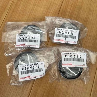 Lexus Genuine 42603-53110 IS350 RC-F Black Wheel Center Cap 4 Pieces Set OEM JDM - Image 1 of 4