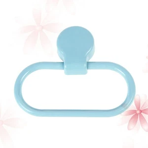 Toallero Adhesivo Baño Soporte de Mano para Círculo Azul - Imagen 1 de 11