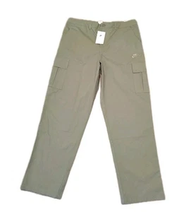 Nike Club Cargo Pants Men's 38x34 Standard Fit Green Straight Leg Pocketed - Picture 1 of 13