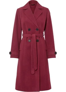 Neu Winter-Trenchcoat Wolloptik Gr. 50 Rhododendronrot Damen Trench-Coat Mantel - Bild 1 von 1