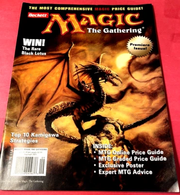 MTG Beckett Magic The Gathering Magazine #1 Premiere Collector's Issue 2005 Foto 1 de 4