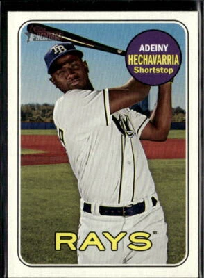 2018 Topps Heritage Adeiny Hechavarria Tampa Bay Rays #552  3 Card Lot - Image 1 of 2