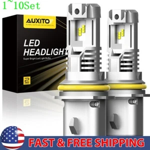 9007 LED Headlight 6500K Bulb White High Low Beam Light Bulb 24000LM 1-10Set - Picture 1 of 24