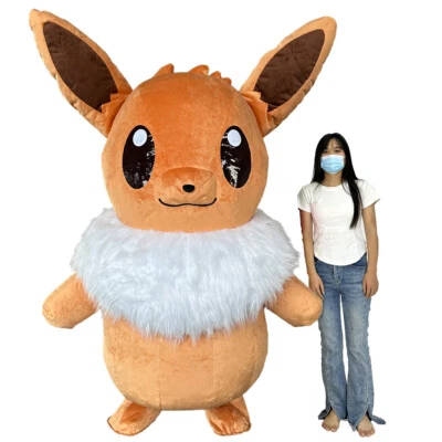 Disfraz Inflable Gigante Eevee Peluche Mascota Halloween Juegos con disfraces Fiesta con Batería Foto 1 de 4