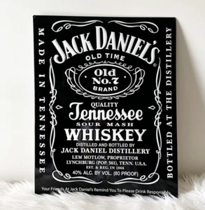Jack Daniels Tennessee Whiskey Large Premium Embossed Tin Metal Sign Old No. 7 - Picture 1 of 9