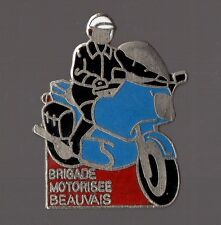 Pin's police / Brigade motorisée de Beauvais (oise) - qualité zamac