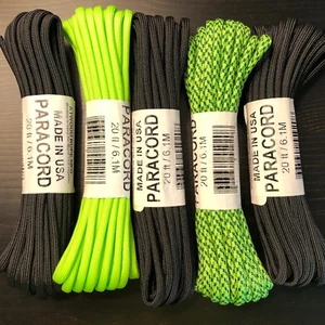 Paracord EE. UU. Tipo III 7 hebras 550 Cable de Paracaídas 100 PIES KIT TJPARACORD - Imagen 1 de 1