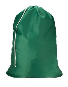 Jumbo Heavy Duty Nylon Laundry Bag Locking Drawstring Closure 30x40 Green - Picture 1 of 2