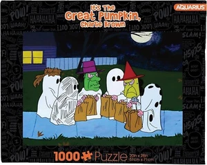 AQUARIUS - Peanuts Charlie Brown Trick Or Treat 1000 Piece Jigsaw Puzzle - Picture 1 of 2