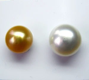 11.5mm! AUSTRALIAN GOLD SOUTH SEA PEARL UNDRILLED 100% UNTREATED +CERT AVAILABLE - Imagen 1 de 2