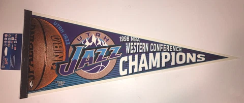 UTAH JAZZ 1998 WESTERN CONFERENCE CHAMPS PENNANTS Cover