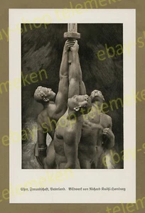 orig Fotodruck Richard Kuöhl Hamburg Ehrenmal Coburg Vaterland Patriotismus 1927 - Bild 1 von 1